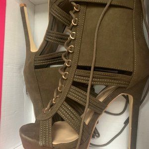 Olive high heels